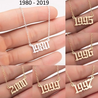 Stainless steel vintage necklace