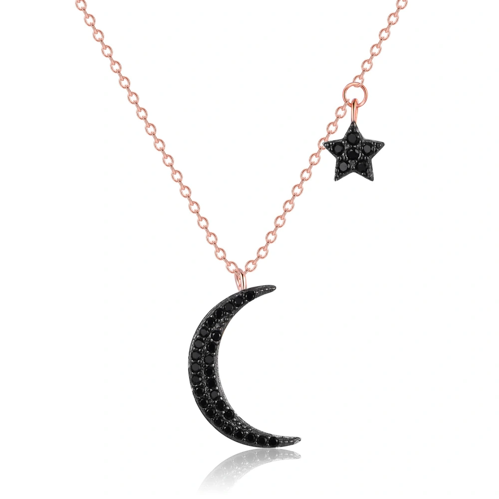 Vintage Star Moon Clavicle Chain Necklace