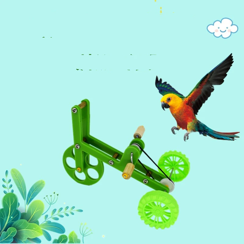 Parrot Toy Training Bicycle Bird Training Supplies Props Bicycle