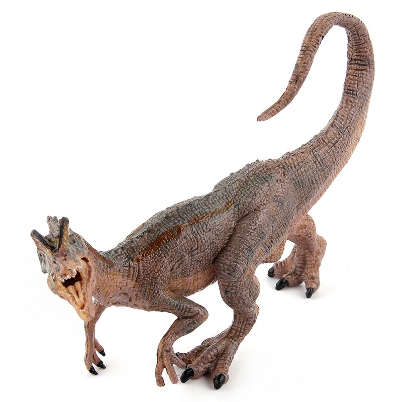 Simulation Of Static Plastic Solid Dinosaur With Jurassic Model