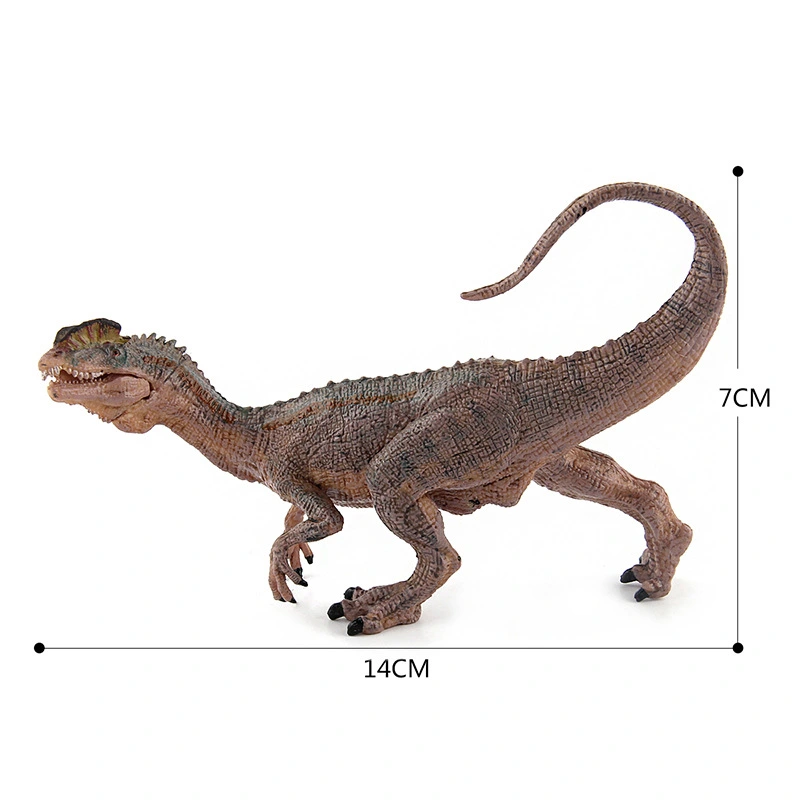 Simulation Of Static Plastic Solid Dinosaur With Jurassic Model
