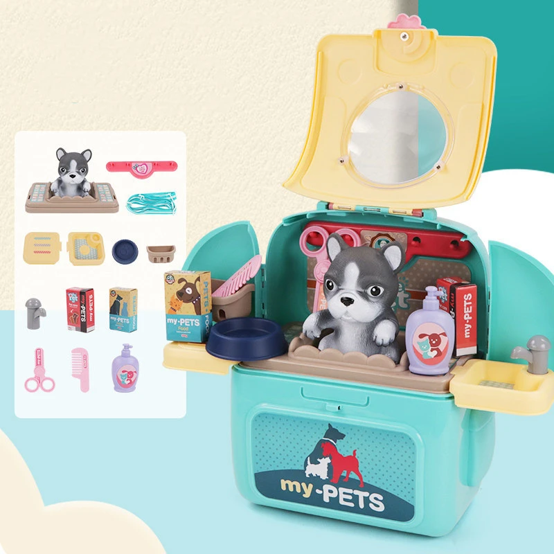Simulation Cartoon Cat and Dog Two-In-One Space Bag Xiongcheng Toy