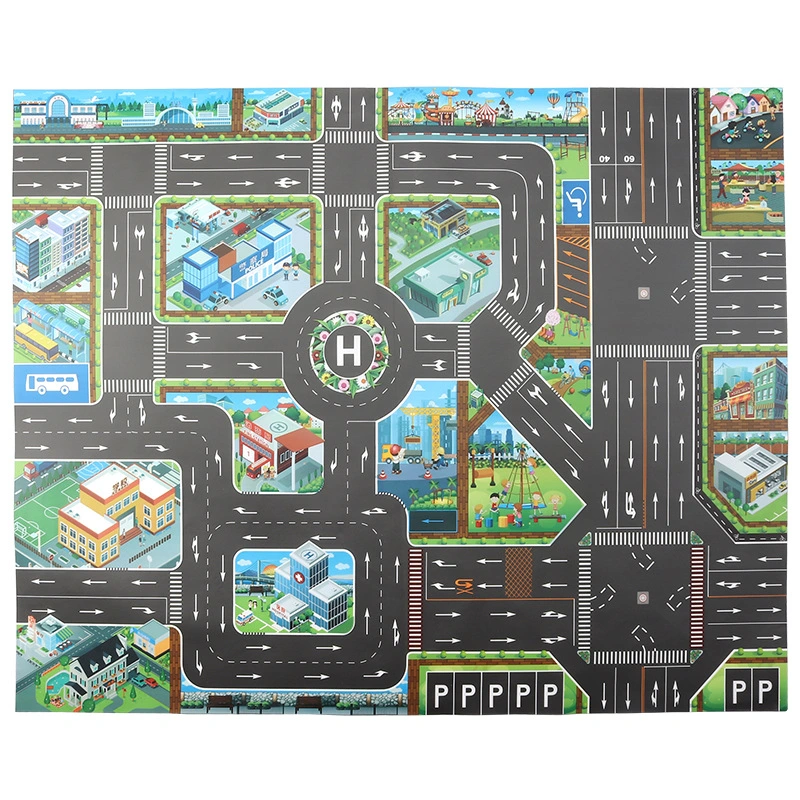 Chinese And English Version Of Urban Traffic Parking Lot Scene Mat