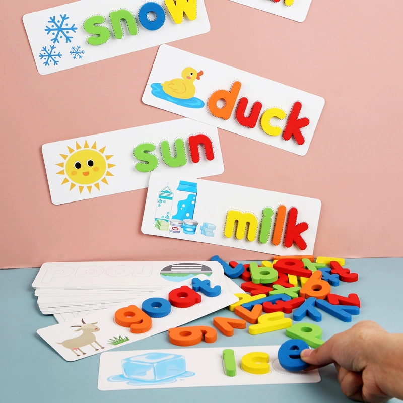 Spelling Word Game Children's English Alphabet Early Education Cognitive Spelling Practice Toy