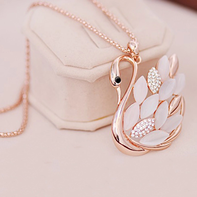 Swan Opal Flash Diamond Long Chain