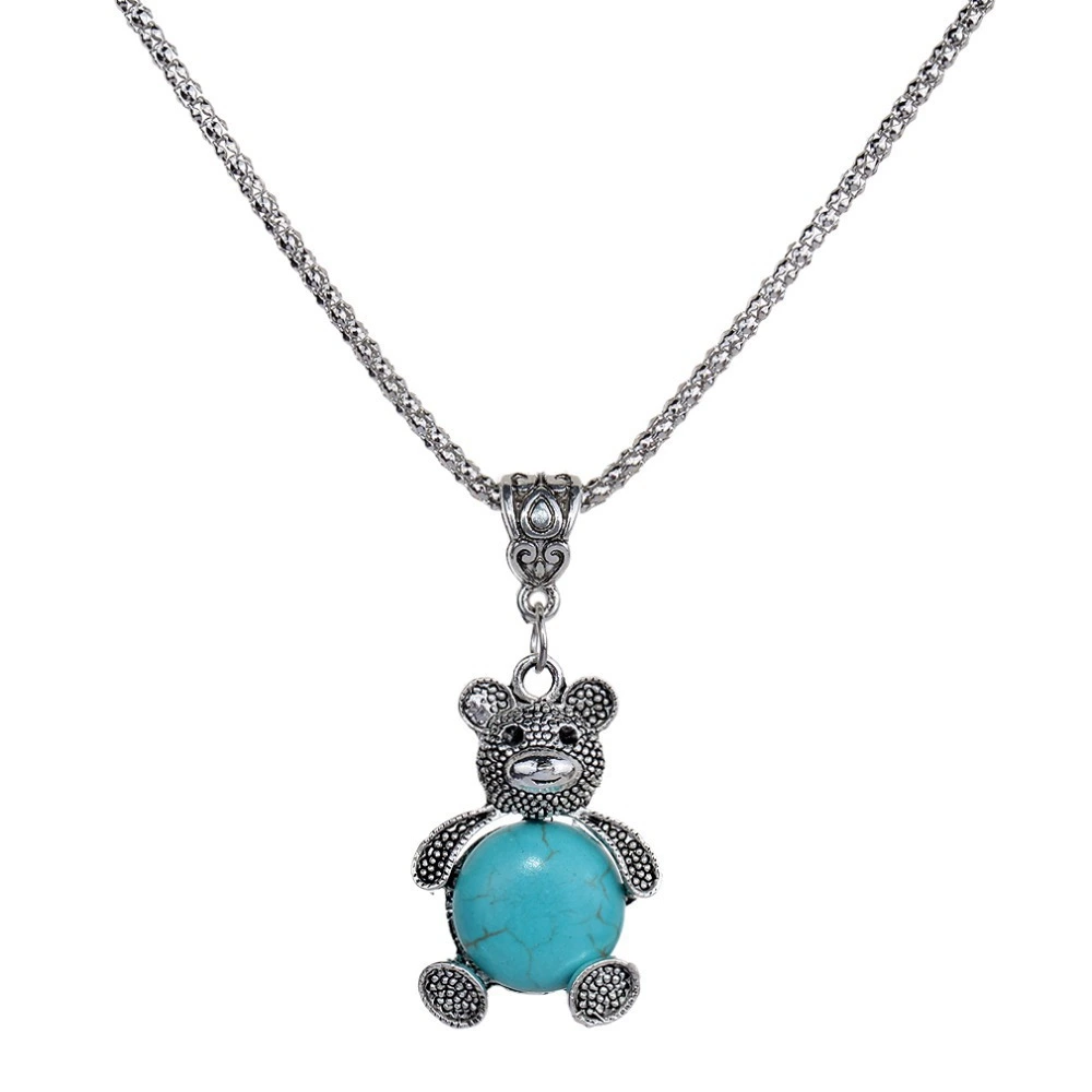 Lovely bear pendant nacklace and Earrings set