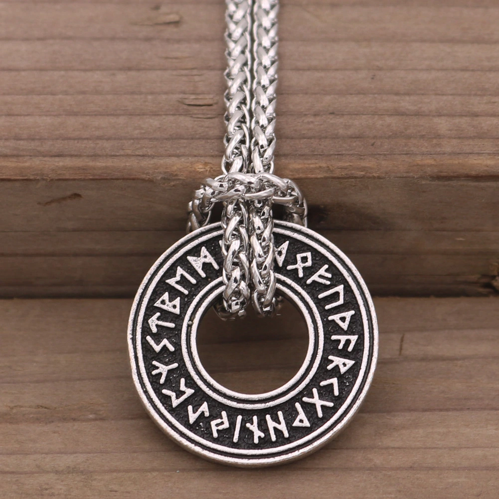 Helmet Rune Circle Necklace