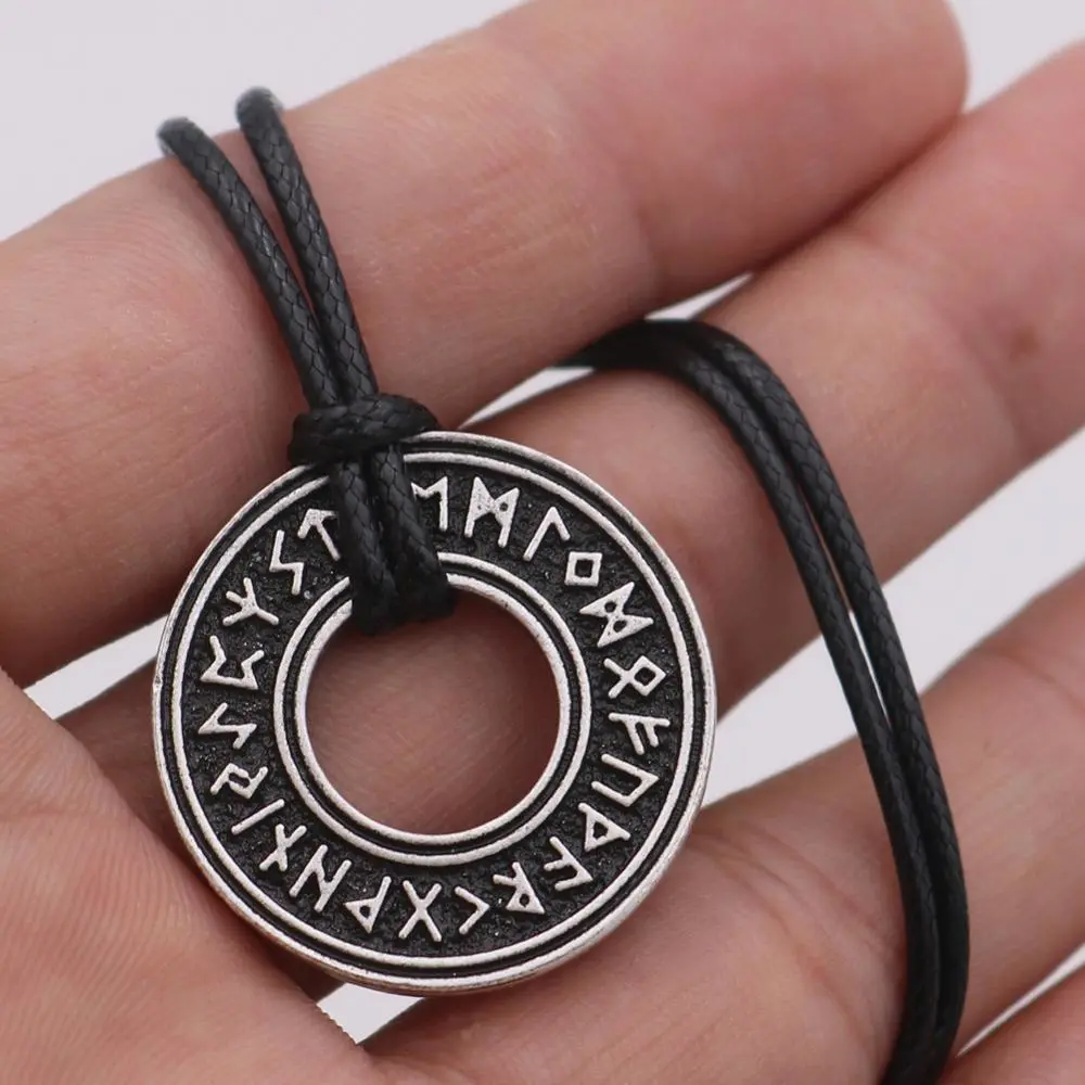 Helmet Rune Circle Necklace