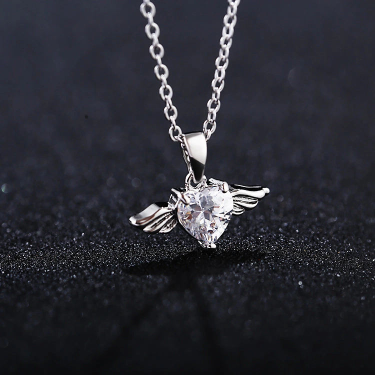 Angel Wings Micro Zircon Necklace