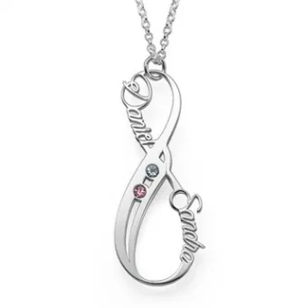 Inlaid stone jewelry personalized clavicle chain