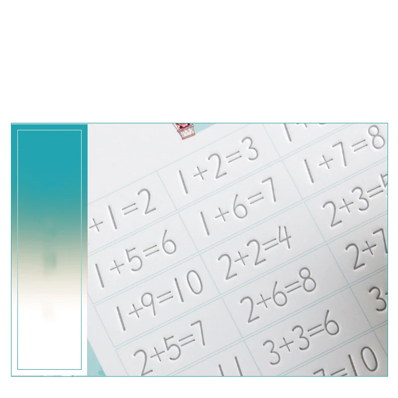 Children Practice Copybook Pure Digital Trace Red Book Preschool Kindergarten