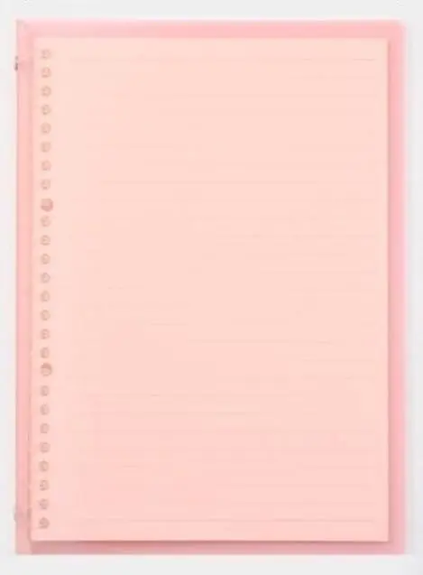 Soft Leather Horizontal Grid Loose-leaf Detachable Grid Notebook