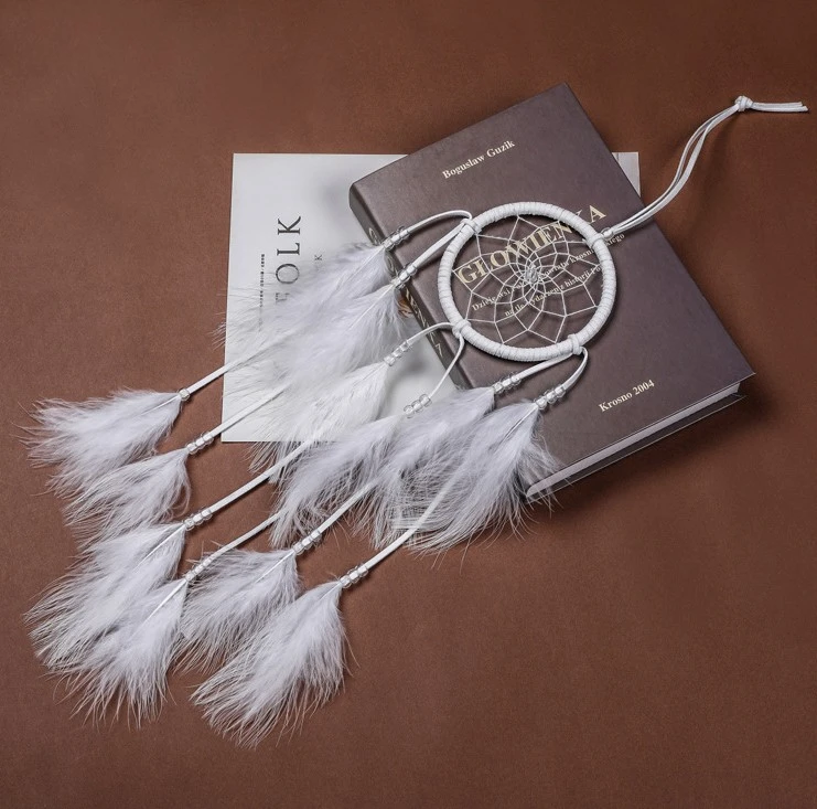 Girly Heart Cute Feather Dream Catcher Room Decoration Wind Chime Ornaments Birthday Gift