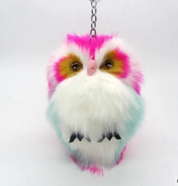 Fluffy Owl Keychain