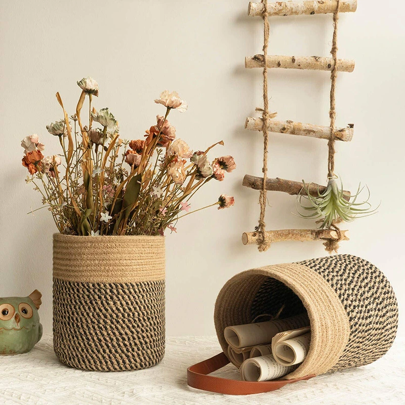 Imitation Rattan Wall Hanging Handmade Woven Hanging Basket