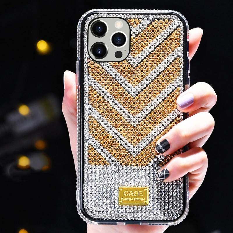 Compatible with Apple , Mobile Phone Protective Shell Diamond Flash Diamond Fashion Trendy