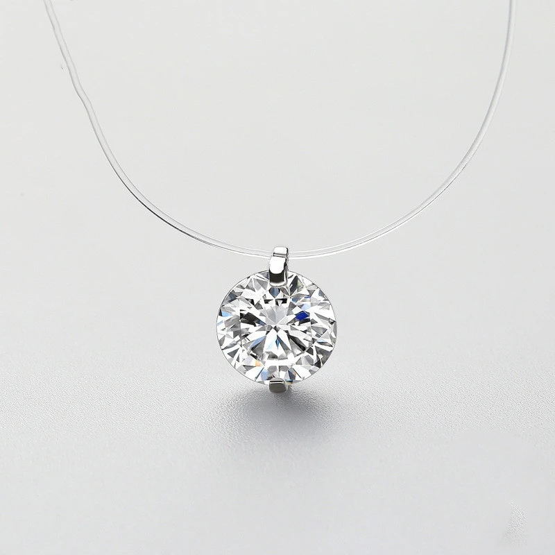 Zircon pendant necklace