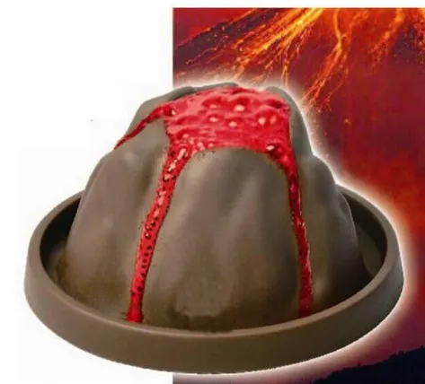 Volcanic eruption eruption model technology small production diy handmade children's toys