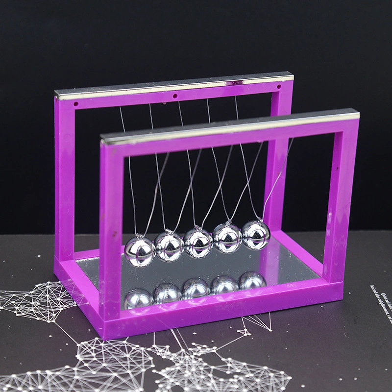 Colored mirror Newton pool ball