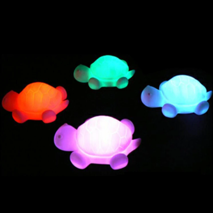 Colorful turtle night light