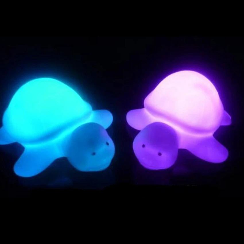 Colorful turtle night light