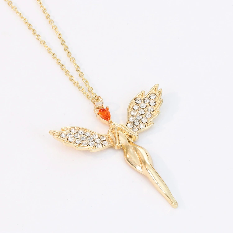 Fashion Simple Pendant Angel Wings Necklace