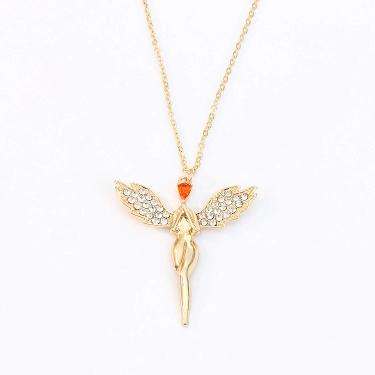 Fashion Simple Pendant Angel Wings Necklace