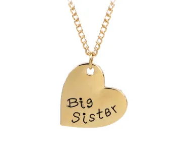 Jewelry three-piece suit big/mid/lit Sis sisters girlfriends love chain