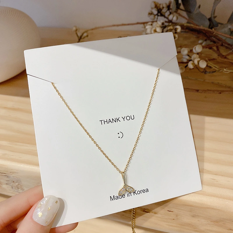 South Korea's explosive pearl titanium steel necklace female net red retro zircon choker sweater chain design pendant wholesale