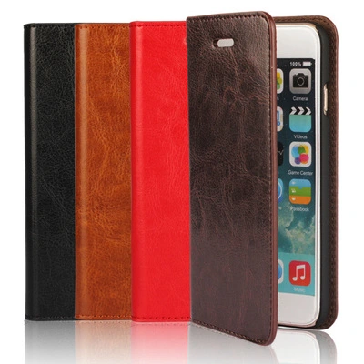 Compatible with Apple , Crazy Horse flap protection shell