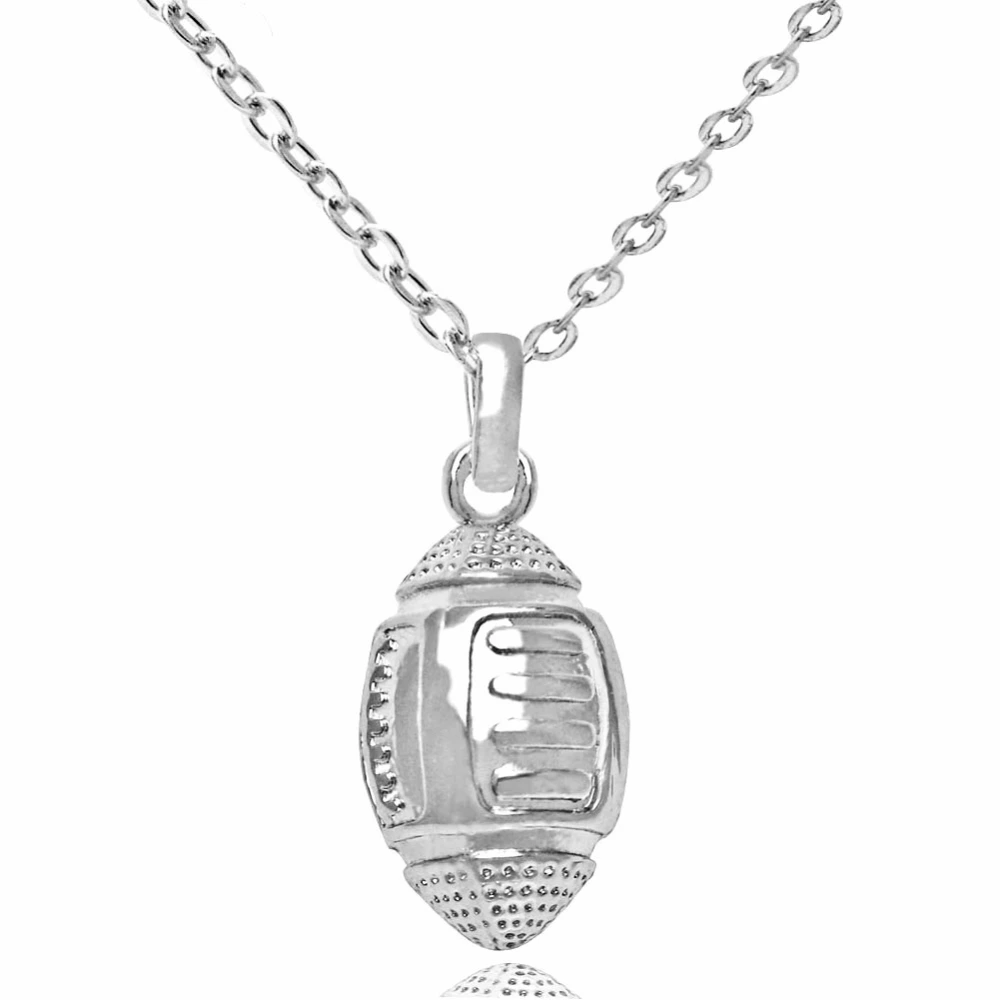 Rugby pendant necklace