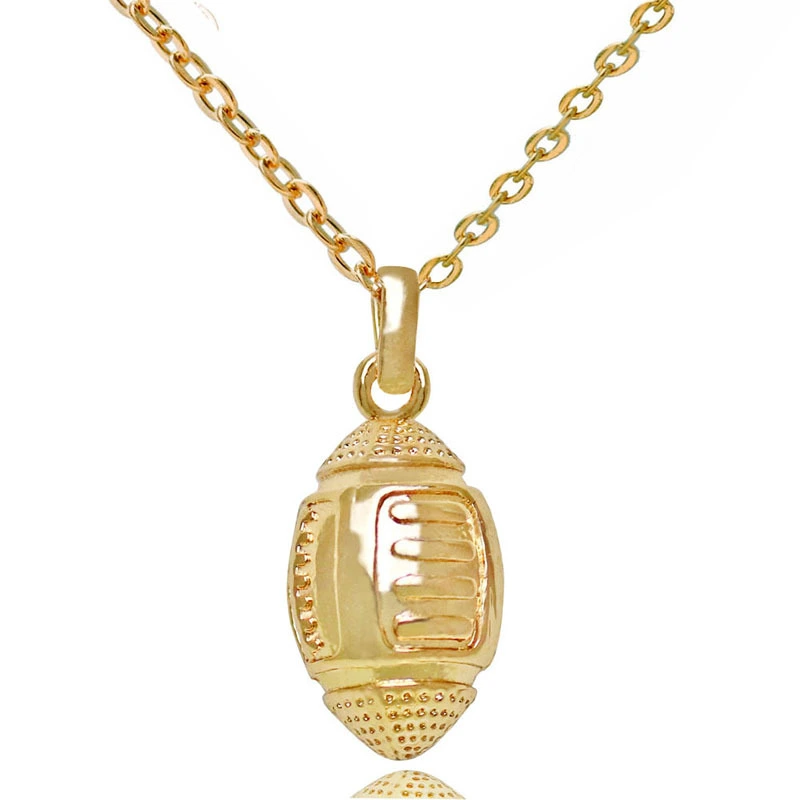 Rugby pendant necklace