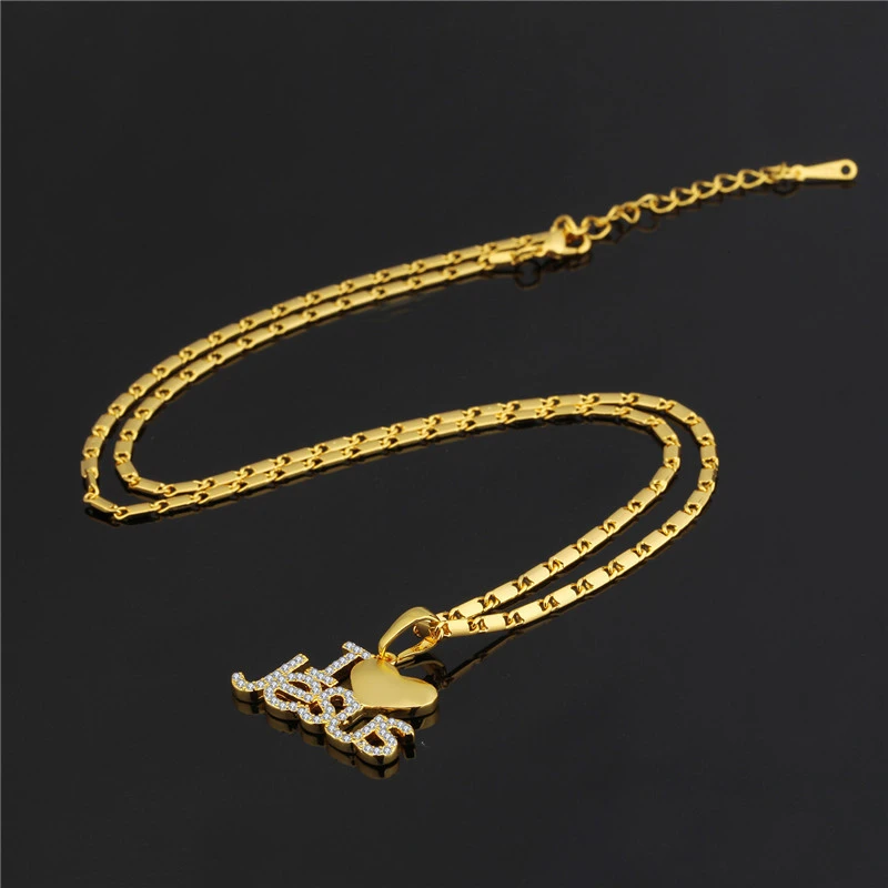 18K gold zircon pendant