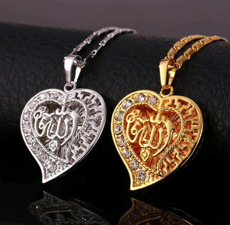 Gold/Silver Crystal Heart Ornament