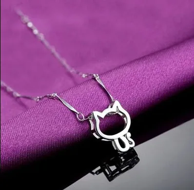 2021design cute kitten luckynecklace clavicle chain