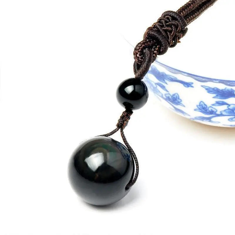 Obsidian Celestial Eye Necklace