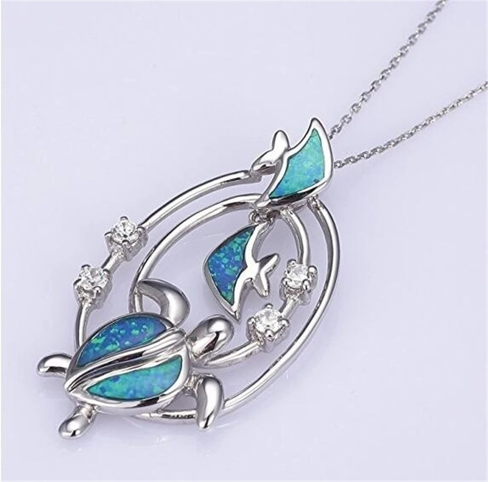 Pisces and Turtle Necklace Pendant