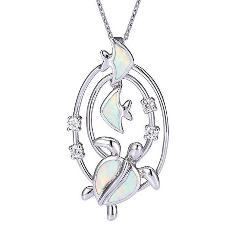 Pisces and Turtle Necklace Pendant