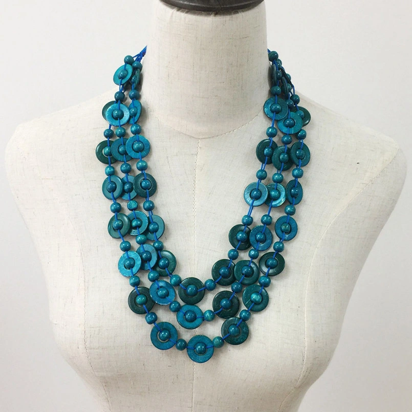 Ethnic style multilayer necklace