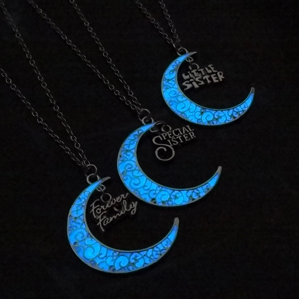 Hollow Moon Lumen Life Tree Necklace