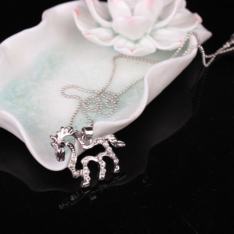 Hollow horse with diamonds
