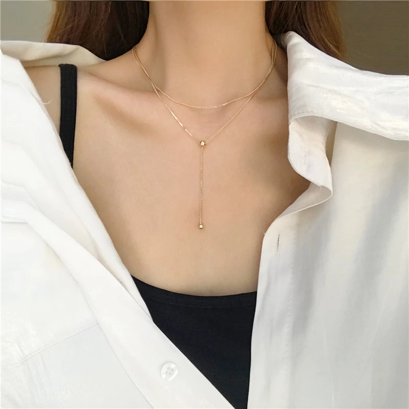 Simple neck jewelry necklace