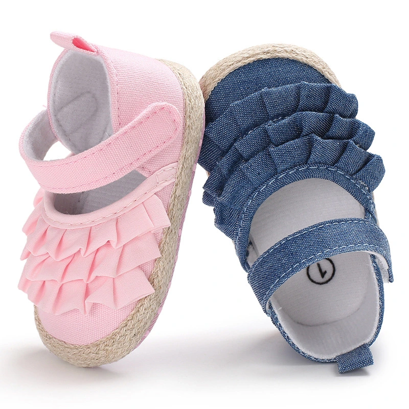 Spring And Autumn New Baby Girl Wave Princess Soft-Soled Toddler Shoes