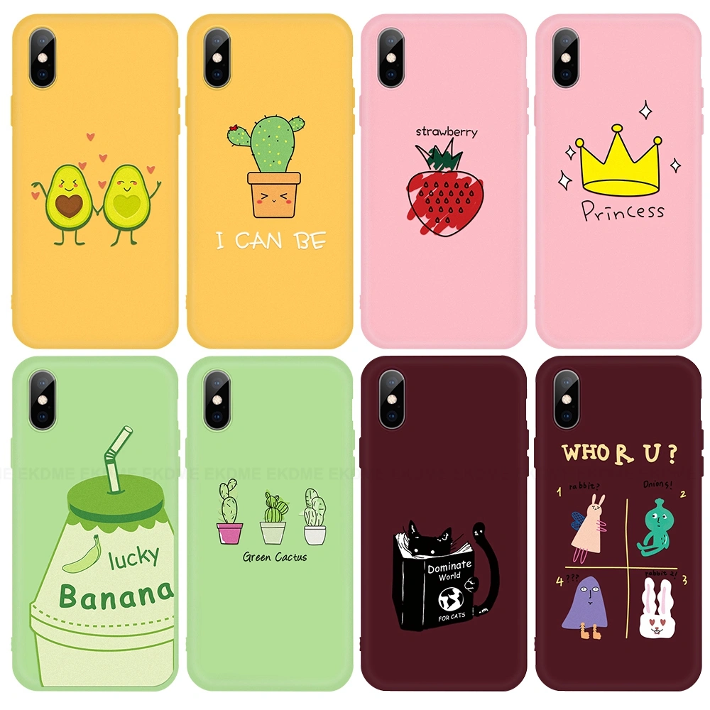 Compatible with Apple , Candy color cartoon phone case