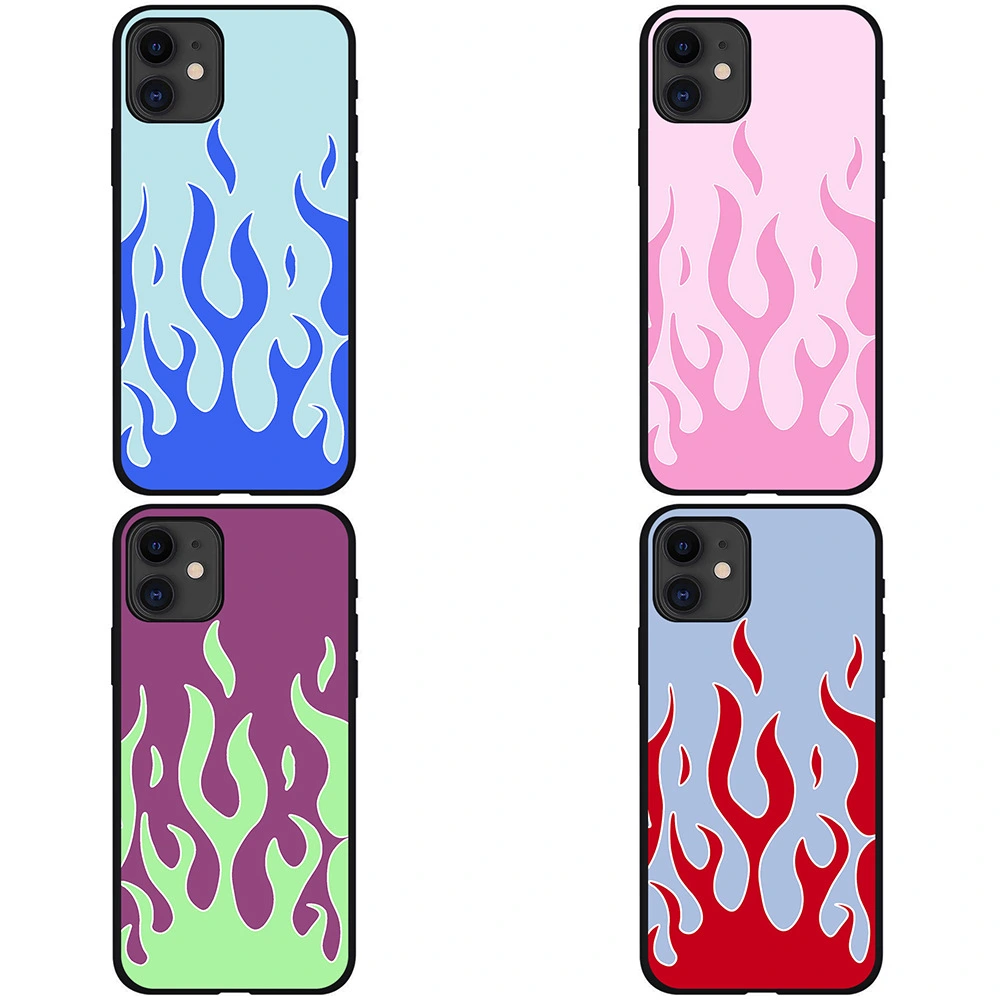 Compatible with Apple , Flame phone case