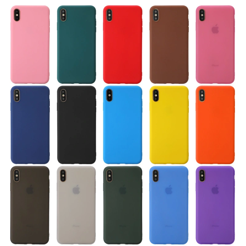 Candy phone case silicone protective cover matte