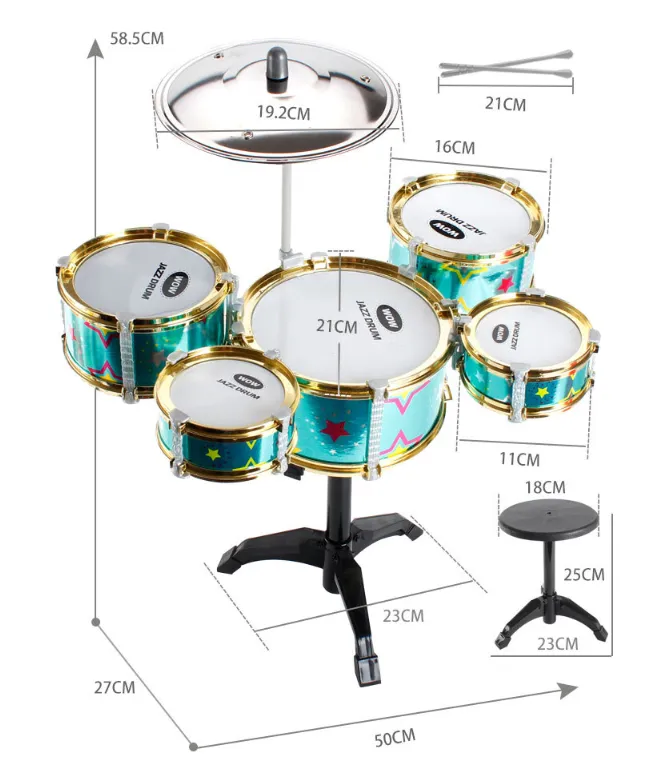 Five drums drum toy percussion