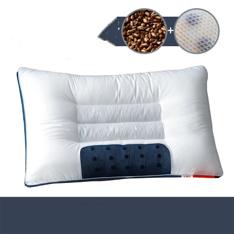 Cotton Cassia Seed Pillow Buckwheat Skin Cervical Pillow