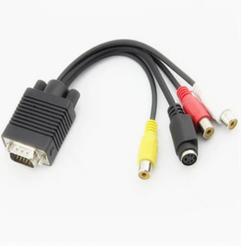 VGA To S Terminal Cable 3RCA, VGA To AV Cable, VGA TO VGA Cable