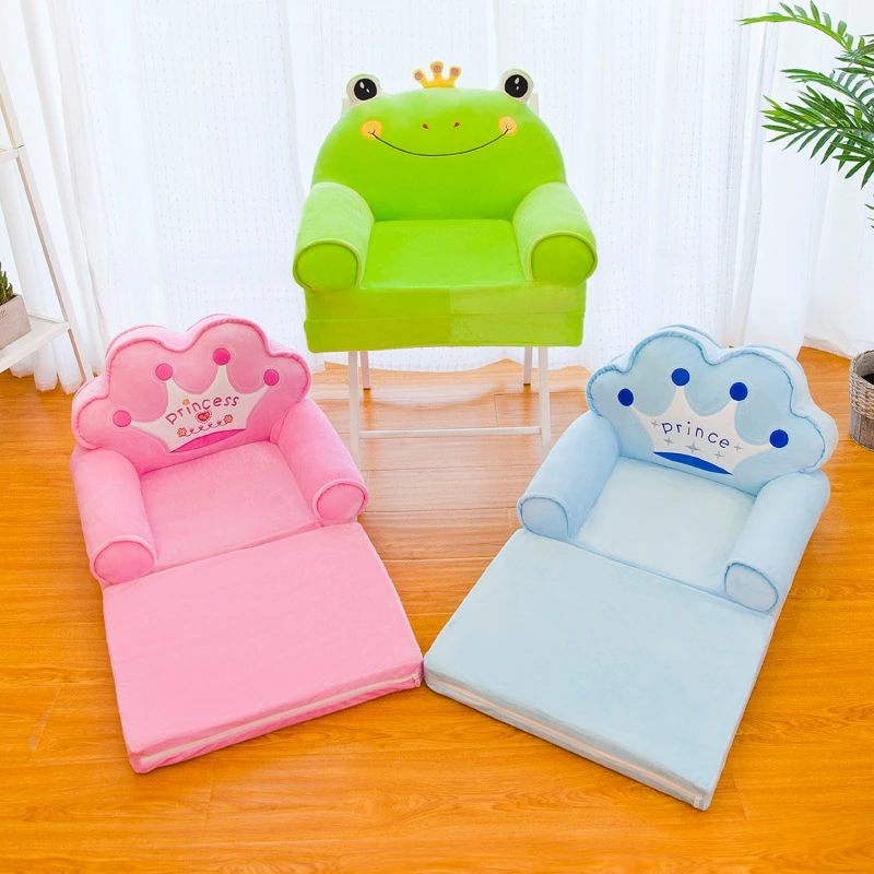 Factory Wholesale Children's Folding Sofa Cartoon Lazy Sofa Cute Baby Seat